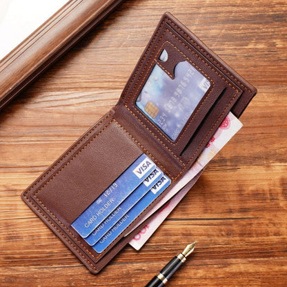 British Retro Slimfold leather wallet