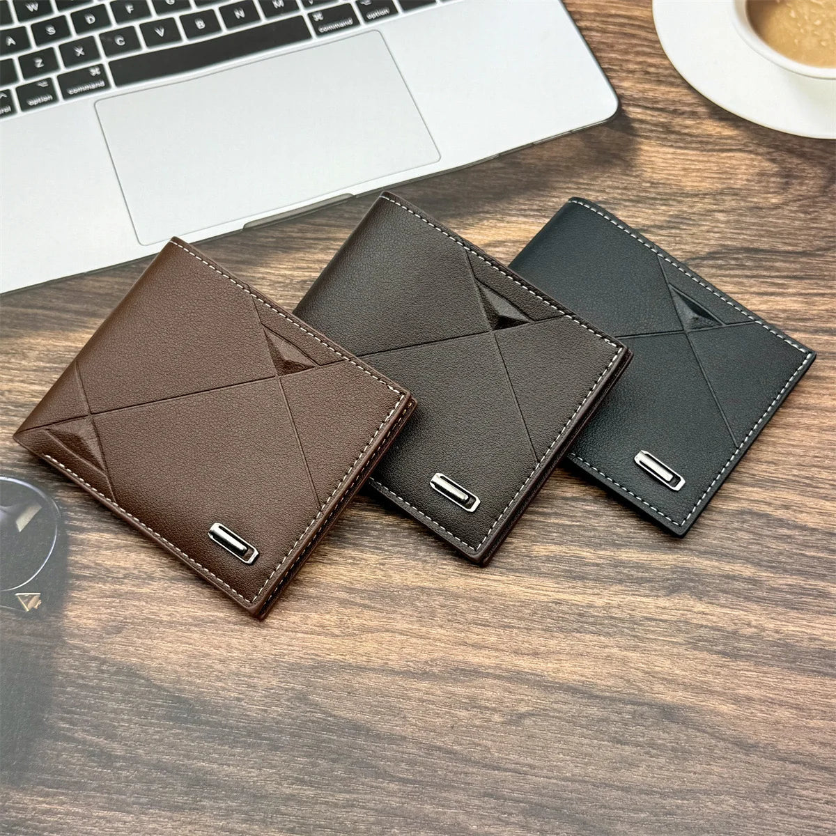 British Retro Slimfold leather wallet