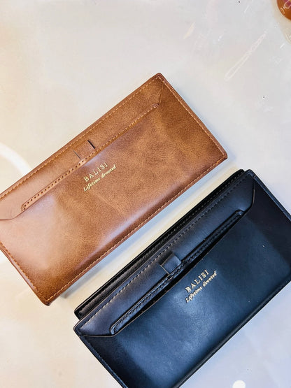 Balisi Long Wallet/Clutch in Synthetic Leather