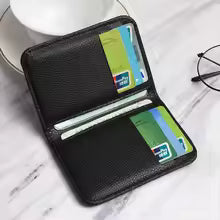 Sale Slim Minimalist Faux Leather Wallet