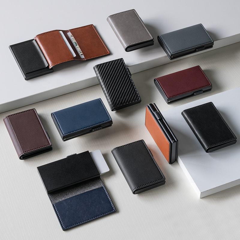 ClassicSlide RFID Pop-Up Leather Wallet