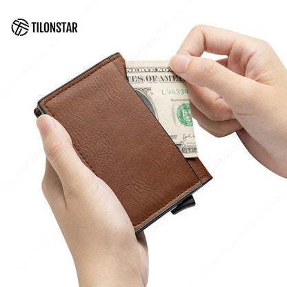 ClassicSlide RFID Pop-Up Leather Wallet