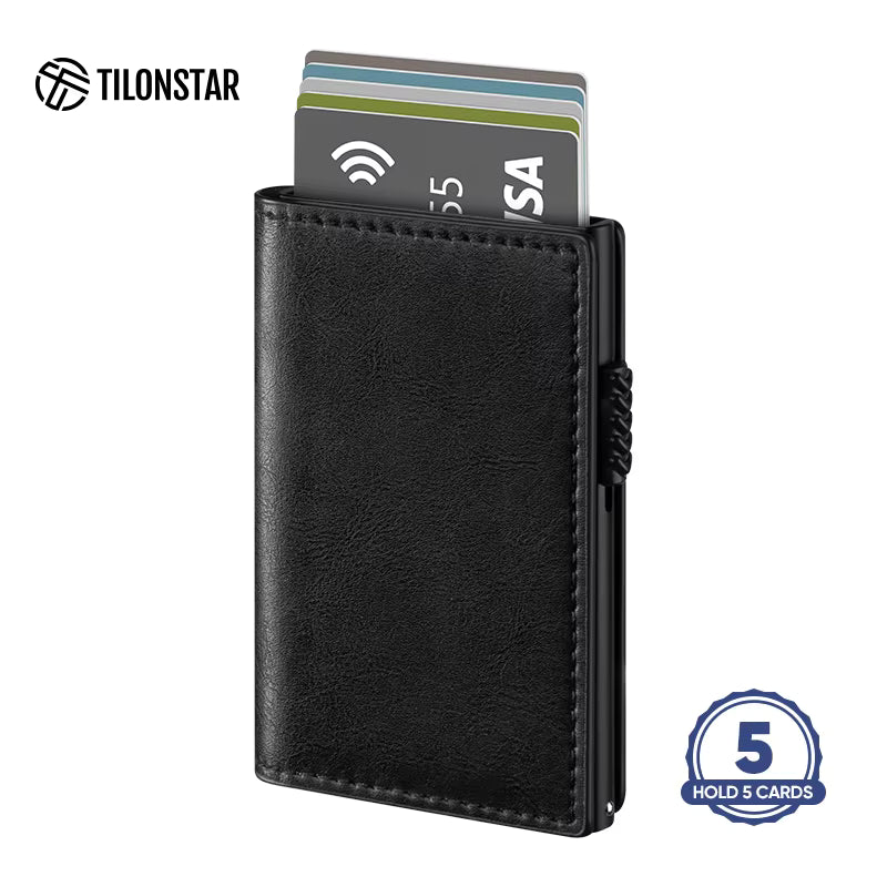 ClassicSlide RFID Pop-Up Leather Wallet