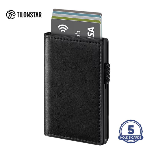 ClassicSlide RFID Pop-Up Leather Wallet